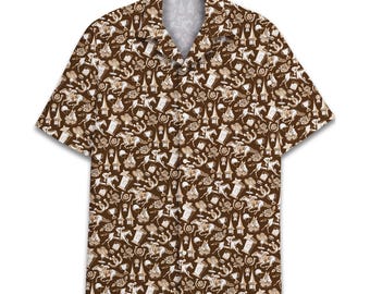 Aloha Kentucky Derby Hawaiian Shirt for Men, Kentucky Horse Camp Collar Button Down, Vintage Gift for Kentucky Lover 3