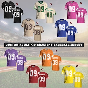 Personalized Team Name Football Jersey Custom Jersey For Men Women Football Jersey Personalized Shirts Short Sleeve Baseball Jersey 3