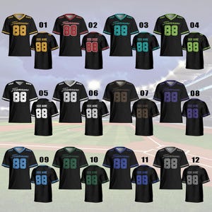Personalisiertes Team Name Fußball Trikot Benutzerdefiniertes Trikot für Männer Frauen Fußball Trikot Personalisierte Hemden Kurzarm Baseball Trikot 3272