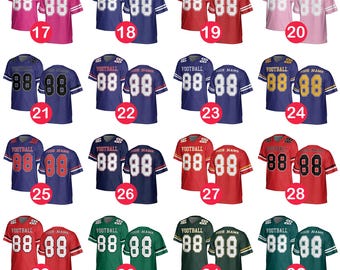 Camiseta de fútbol personalizada: nombre y número personalizados, ajuste unisex