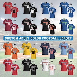 Personalized Team Name Football Jersey Custom Jersey For Men Women Football Jersey Personalized Shirts Short Sleeve Baseball Jersey 6