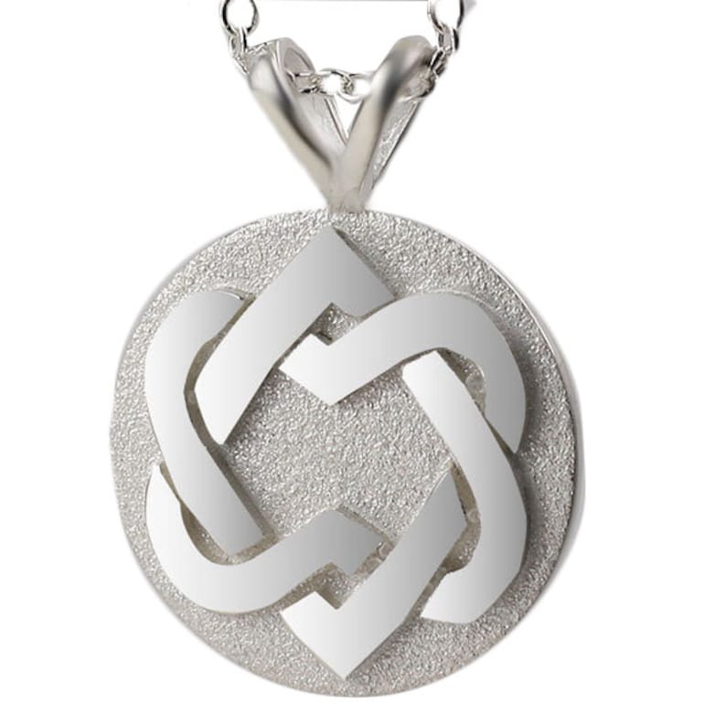 Unified Heart Pendant In Sterling Silver Leonard Cohen S Inspired