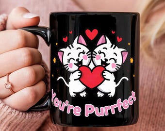 Valentine's Day Cats in Love Mug - Romantic Cat Lover Gift