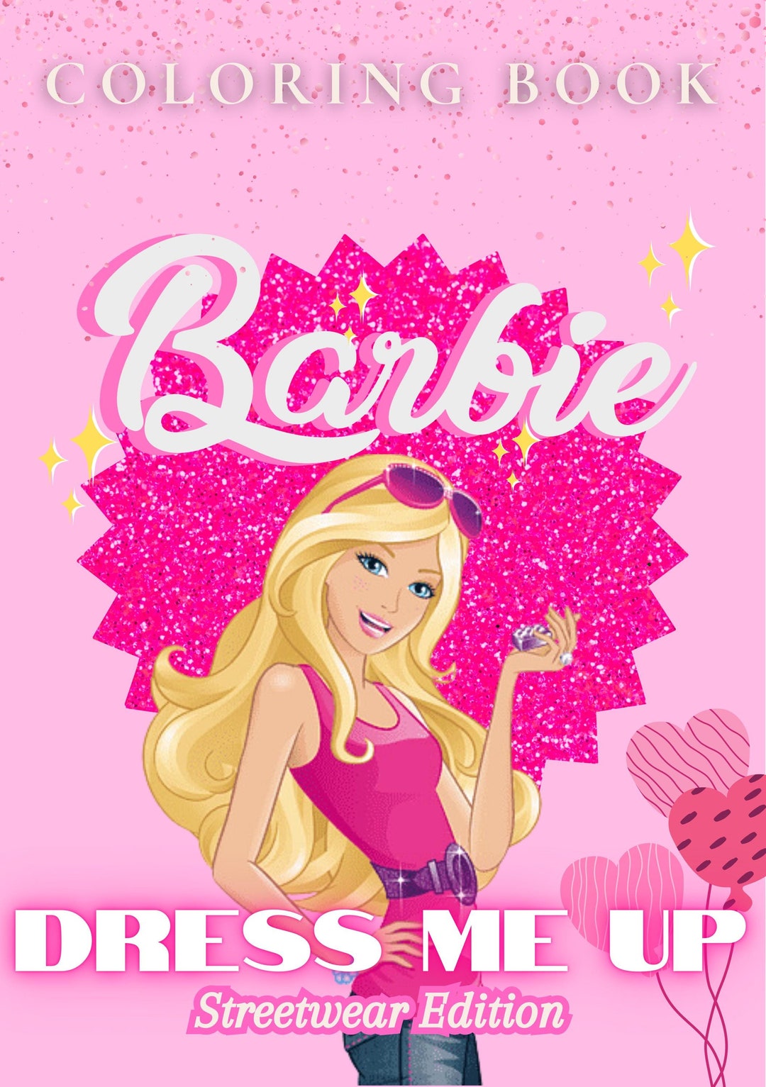 Printable Barbie Coloring Book Dress Me up Streetwear Edition - Etsy