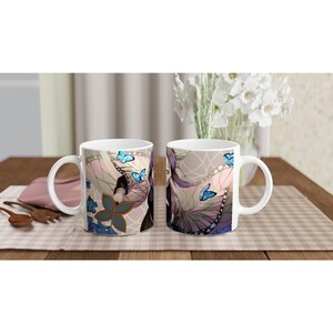 11 oz white ceramic mug