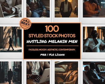 Melanin Men Website Stock Photos, Melanin Skin Stock Images, Aesthetic Photos, Social Media, Entrepreneur Lifestyle, Melanin Photos, MRR PLR