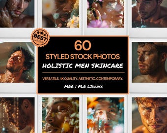 Aesthetic Skincare Stock Photo Bundle, HD Images of Men Skincare for Brands, Agencies, Content Creators, Marketers & Entrepreneurs, Skincare