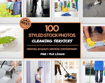 Usługi sprzątania Stock Images dla Residential & Commercial Cleaning Company, Obrazy bezpłatne, Zestaw zdjęć stockowych do sprzątania, MRR PLR