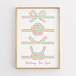 Mizuhiki Knot Art Print: Japanese Home Decor (Digital Download)