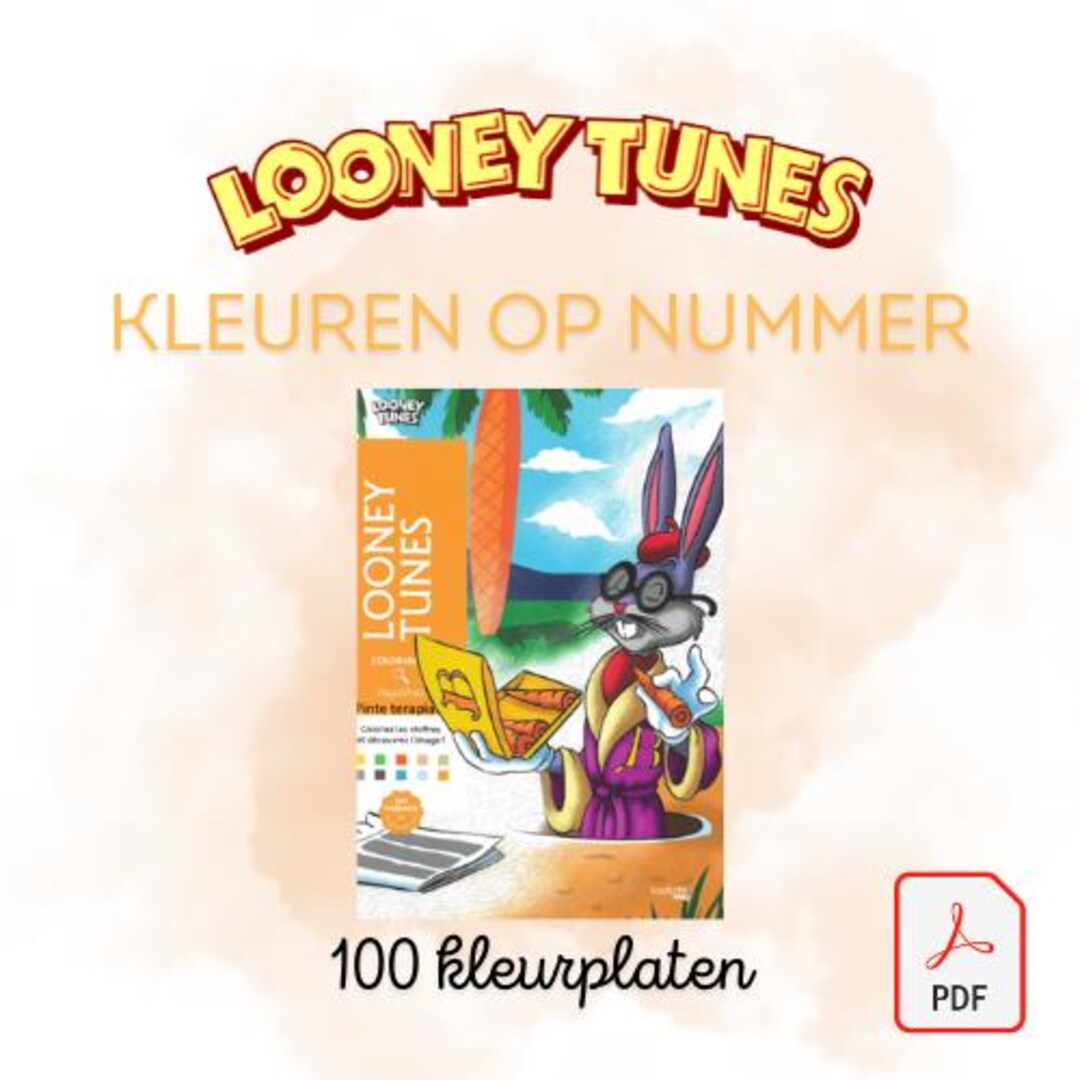 DIGITAL Coloring Mysteries Looney Tunes Tome 1 Color by Number - Etsy