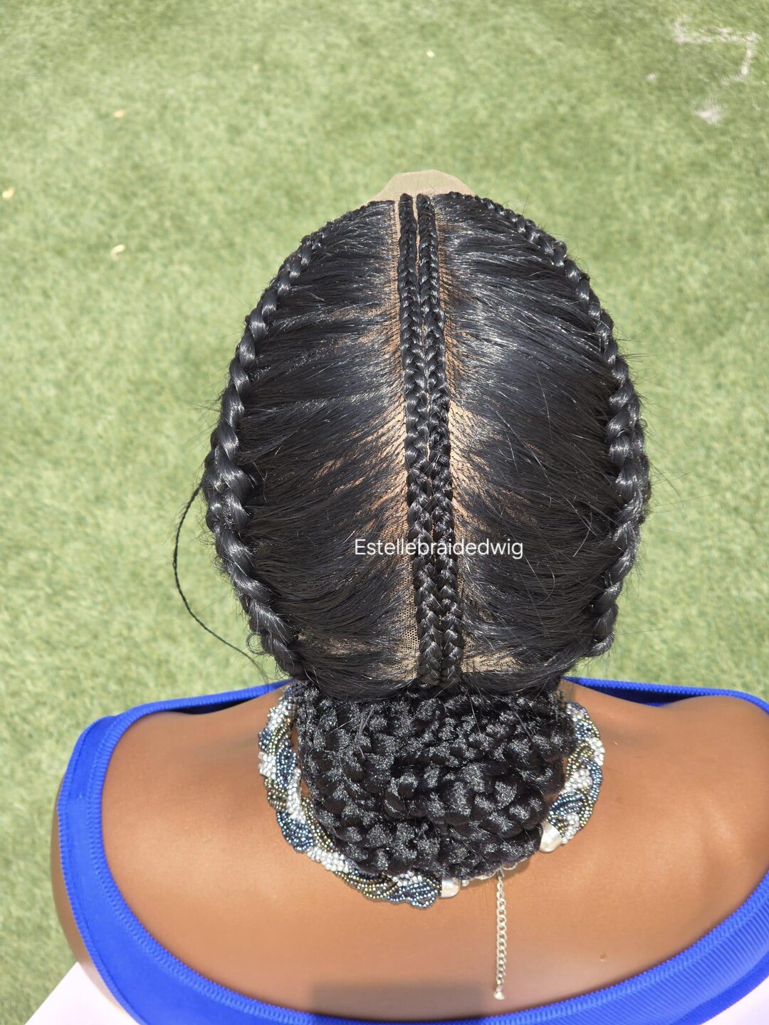 Full Lace Wig, Braids Wig, Natural Looking - Etsy