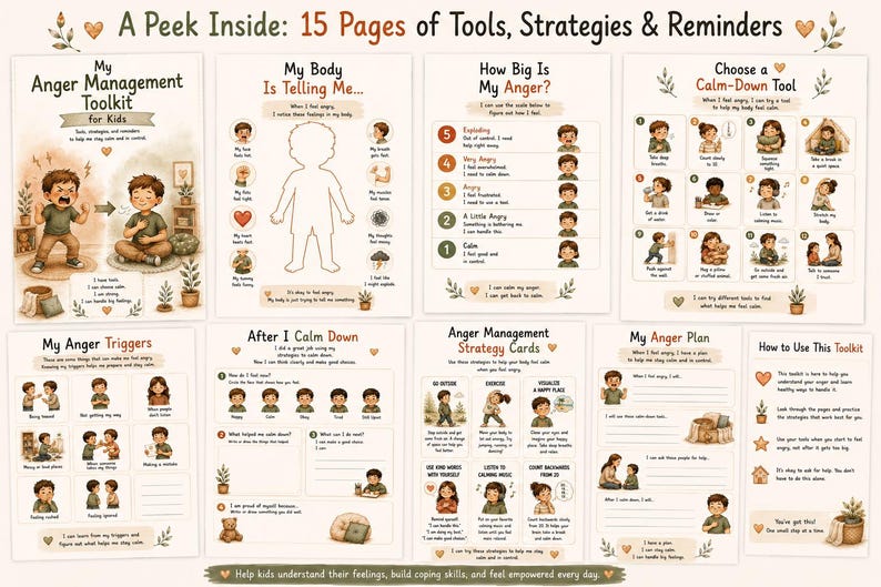 Anger Management Toolkit for Kids: Autism, ADHD, Emotional Regulation ...