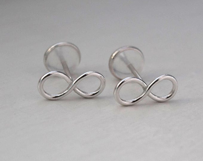 925 Silver Infinity Earrings – Minimalist and Timeless Jewelry, Silver Accessories, Fine Jewelry, Women's Earrings
