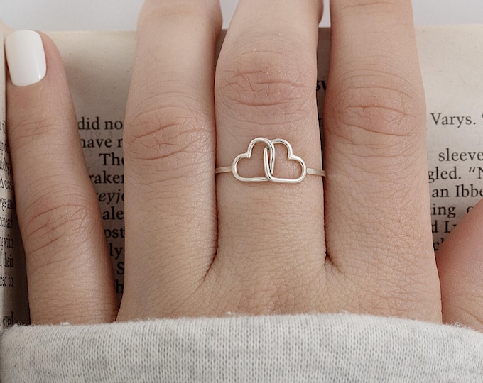 Heart ring, silver rings, minimalist ring, bohemian ring, women's ring, gift for women, best friend ring.