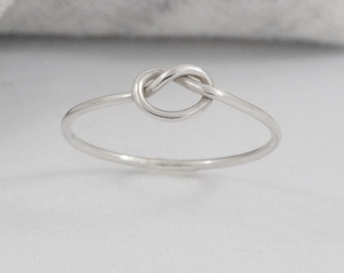 925 sterling silver knot ring, delicate love knot design, minimalist ring, bohemian ring, silver rings, women ring