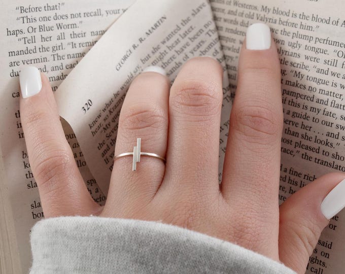 Minimalist silver ring, women's ring, silver ring, bohemian ring, gift for women, modern ring, magical