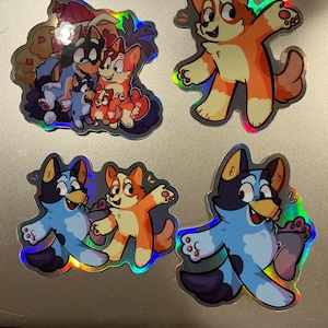 Bluey Inspired Stickers/Heeler Family Stickers