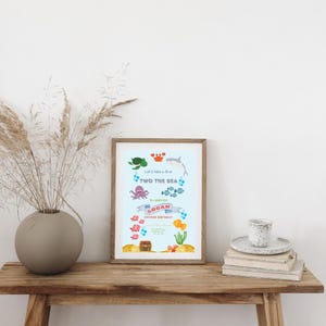 Two the Sea Under the Sea 2nd Birthday Ocean second birthday Editable 2nd birthday invitation Nautical Sealife Underwater invite