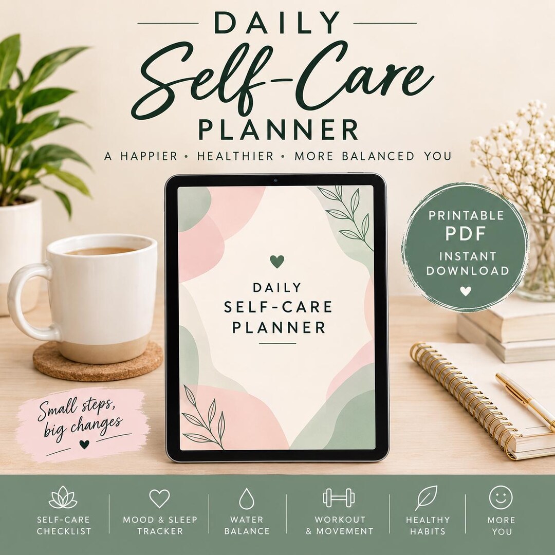 Printable Self-care Planner - Etsy