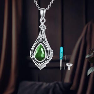 Teardrop Urn Necklace 925 Sterling Silver Cremation Jewelry for Ashes Keepsake Memorial