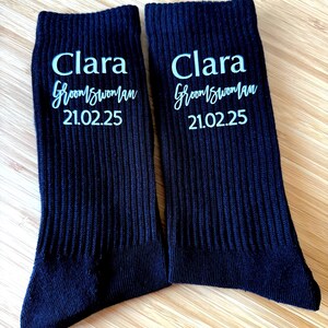 Personlised wedding socks/ Bestman Socks/ Groomsman Gifts/ Pageboy Socks/ Wedding Socks/Groom socks/ Father of Bride socks/Bride Socks