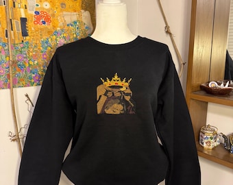 Virgin Mary With Angels - Embroidered Sweatshirt