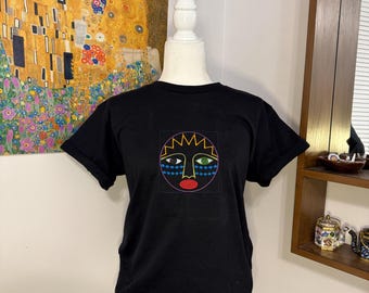 Tribal Mask - Embroidered Shirt