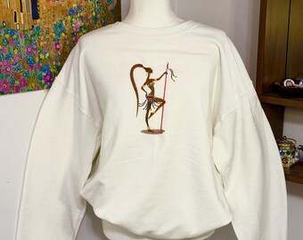 African Women Warrior - Embroidered Sweatshirt