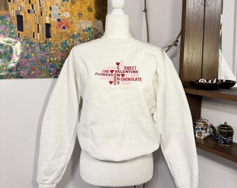 Valentine's Day - Embroidered Sweatshirt