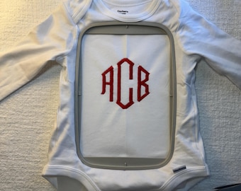 Embroidered Monogrammed Onesie