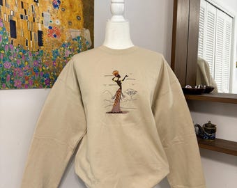 African Women Embroidered Sweatshirt