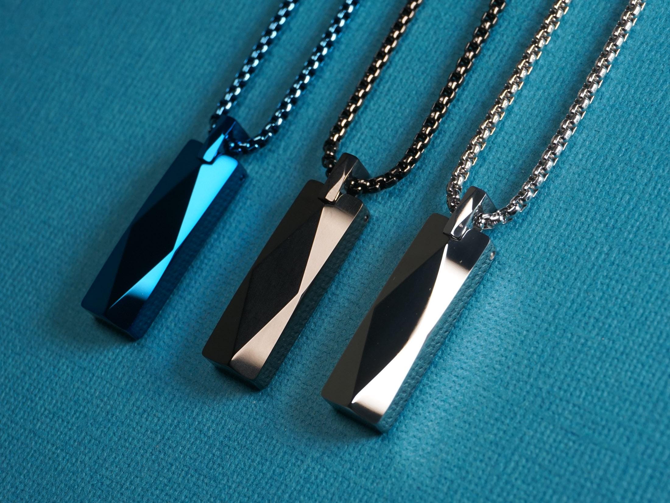 Tungsten Carbide Chain Necklace - Etsy
