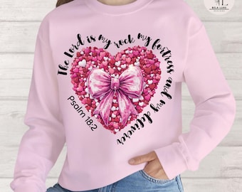 Faith-Inspired Sweater | Christian Sweater | Inspirational Christian Apparel | Coquette Sweater
