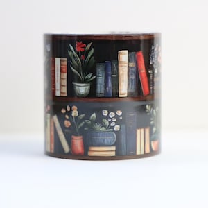 Zwarte Bibliotheek Washi Tape - Boeken Washi Tape - PET Washi Tape
