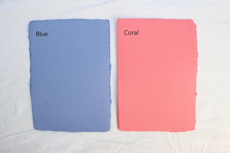 Handmade Paper Large Handmade Paper- Large Assortment of Colors of Handmade Paper- Homemade ...