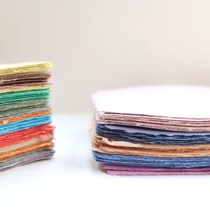 Handmade Paper- Large Assortment of Colors of Handmade Paper- Homemade Paper