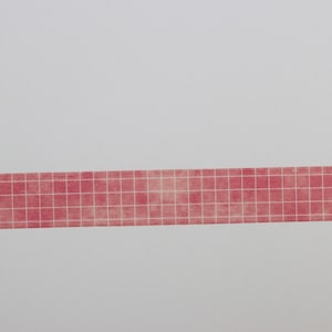 Taśma Washi w siatkę - piękny kolor Taśma Washi w siatkę - Geometryczna taśma Washi - Taśma Washi w kolorze różowym