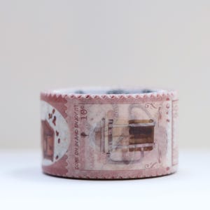 Nastro washi con francobollo - Nastro washi al caffè