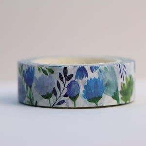 Blaues Blumen Washi Tape - Blaues Blumen Washi Tape