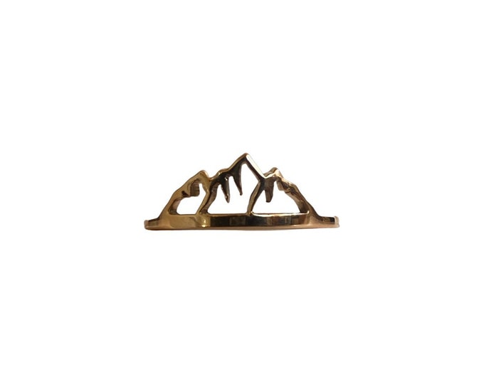 Mini Mountain Ring - Bronze