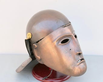 Medieval Roman Cavalry Face Helmet- Reenactment Costume Larp Armory Costume