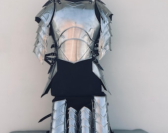 Handmade 18-Gauge Steel Lady Armor – Medieval Cosplay Costume