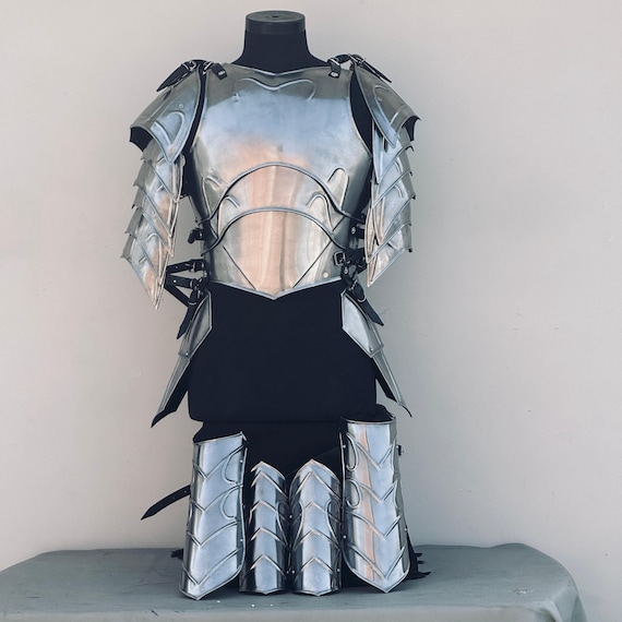Handmade 18-Gauge Steel Lady Armor – Medieval Cosplay Costume