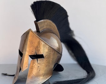 Handmade King Leonidas Spartan Helmet with Display Stand
