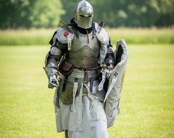 Full Body Barbuta Armor | Masterpiece of Medieval Protection | Knight Full Plate Armor for Cosplay & LARP- Costume Gift Item