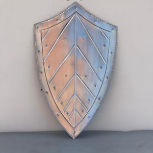 Medieval Knight Templar Heater Shield Metal Knight Shield Larp/Cosplay & Display Shield/Halloween Costume