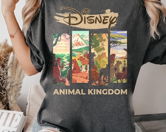 Vintage Disney Lion King Comfort Colors Shirt, Retro Lion King Floral Shirt,Disney Family Trip Tee, Simba Timon Pumbaa, Animal Kingdom Shirt