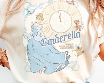 Retro Disney Cinderella Shirt, A Dream Is A Wish Your Heart Makes Shirt, Disney Vacation Tee, Cinderella Shirt, Disney Princess Shirt