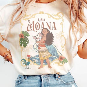Disney Princess Moana Retro T-Shirt, Disney Princess Ariel Tee, Disney Rapunzel Tiana Shirt, Magic Kingdom Park, Disney Princess Tee