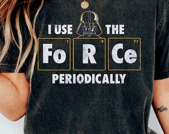 Star Wars: A New Hope Darth Vader Periodic Table Shirt, Funny Science Sith Lord Tee, Geeky Star Wars Nerd Gift, Retro Vader Graphic Tee
